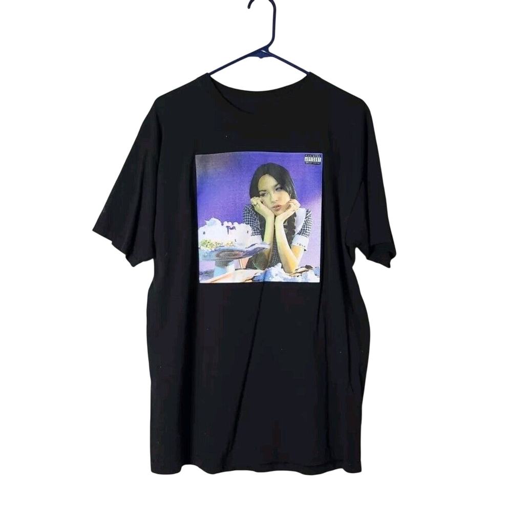 Olivia Rodrigo Sour‎ Music Tour Promo T-Shirt Size Large Black Short Sleeve